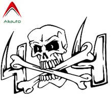 Aliauto Personality Car Sticker 4 X 4 Skull Vinyl Styling Motorcycle Accessories PVC Decal Black/Silver for Lexus VW,14cm*10cm 2024 - buy cheap