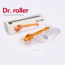 Rolo dermatológico dr. roller, agulha de titânio 192, meso, micro agulha para recrescimento de cabelo e barba, para cuidados com a pele do rosto 2024 - compre barato