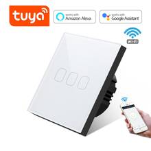 Tuya Smart Life WiFi Touch Switch 1/2/3 Gang 1 Way Smart Wall Switch for Google Home Amazon Alexa /RF Remote Control EU Standard 2024 - buy cheap