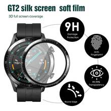 2 pçs 5d capa completa macio flexível película protetora para o relógio huawei gt2 42mm gt2 46mm relógio inteligente protetor de tela não vidro 2024 - compre barato