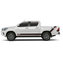 4 pcs side door tail door car body  4x4 off road stripe graphic vinyl cool car sticker fit  for toyota hilux 2015 2016 2017 2018 2024 - buy cheap
