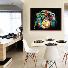 Color Orangutans Painting By Numbers Pictures By Number Animal Oil Painting For Adults Oil Painting Home Decoration 2024 - buy cheap