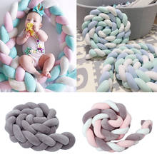 3Meters Baby Handmade Nodic Knot Newborn Bed Bumper Long Knotted Braid Pillow Baby Bed Bumper Knot Crib Infant Room Decor 2024 - buy cheap