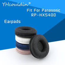 Almofadas para fone de ouvido, panasonic rp hxs400 acessórios para fone de ouvido, material de couro vincado 2024 - compre barato