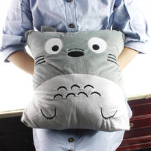 Totoro travesseiro de pelúcia macio de desenho animado, boneco de animal de pelúcia, 40*42cm 2024 - compre barato