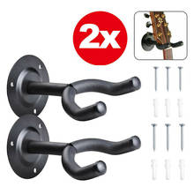 2 Pcs Guitar Hanger Hook Holder Wall Mount Stand Rack Bracket Display Fits Most Guitar Bass Stringed Instruments Parts 2024 - buy cheap