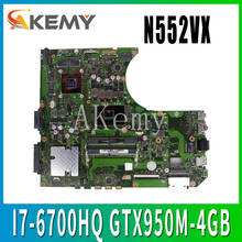 N552VW N552VX Laptop motherboard for ASUS VivoBook Pro N552VW N552VX N552V original mainboard HM170 I7-6700HQ GTX950M-4GB 2024 - buy cheap