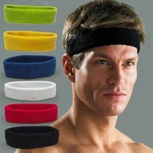 1PC Headband Women/Men Cotton Sweat Sweatband Headband Yoga Gym Stretch Head Band For Sport elasticity Sweat Bands Sports Safety 2024 - buy cheap