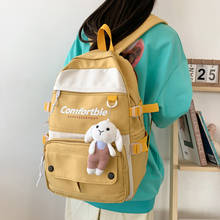Mochila ins simples, mochila escolar feminina, à prova d'água para adolescentes, coreana, harajuku, grande capacidade, 15.6 polegadas, bolsas de viagem para laptop 2021 2024 - compre barato