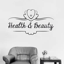 Health & Beauty Sign Vinyl Wall Decal Salon Store Logo Decor Decals Massage Therapy Spa Relax Stickers Waterproof Posters LC1541 2024 - buy cheap