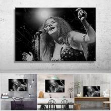 Picture Canvas Printed Painting Janis Joplin Singing Wall Art Poster for Living Room Decor No Frame 2024 - buy cheap