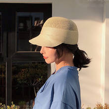 Women Outdoor Short Brim Sun Hats Breathable Beach Visor Straw Hat Elegant Equestrian Caps Casquette Femme Sombreros De Sol 2024 - buy cheap