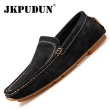 Men Shoes Casual Brand Men Loafers Suede Leather Moccasins Breathable Slip on Lazy Driving Shoes Zapatos Hombre Plus Size 38-47 2024 - buy cheap