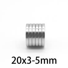 2-50 PCS 20x3-5 mm N35 Strong Magnets 20*3 mm Hole 5mm Countersunk Neodymium Magnet 20x3-5mm Permanent NdFeB Magnetic 20*3-5 m 2024 - buy cheap