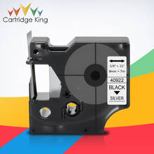 Cinta Negra y plateada 40922 de 9mm, Compatible con Dymo D1 40910, cinta de etiquetas para Dymo LabelManager LM 160 280 PnP 420P 500TS, impresora de etiquetas 2024 - compra barato