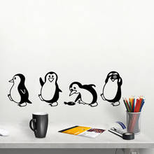 Cute little Penguin Wall Sticker Home Decor Animal Stickers Room Decoration Living Room Background Decoration Mural Art Decals 2024 - buy cheap