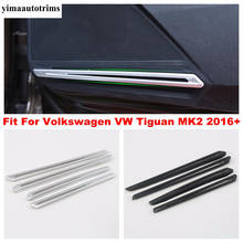 Door Stereo Speaker Audio Sound Strip Cover Trim For Volkswagen VW Tiguan MK2 2016 - 2022 Carbon Fiber / Matte ABS Accessories 2024 - buy cheap