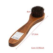 Long Wooden Handle Bristle Horse Hair Shoe Boot Brushes Polish Applicator Dauber 2024 - buy cheap