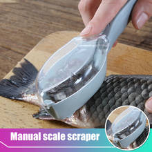 Fish Skin Brush Plastic Manual Scraping Scales Device with Lid Fast Fish Cleaning Tool Easy to Clean 2024 - buy cheap