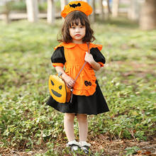 Umorden Purim Halloween Costumes for Girls Pumpkin Bat Vampire Maid Costume Cosplay Fantasia Party Dress 2024 - buy cheap