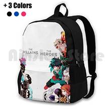 - Heroes Vs Villains Outdoor Hiking Backpack Waterproof Camping Travel Bokunoheroacademia Midoriya Midoriya Izuku Deku Todoroki 2024 - buy cheap