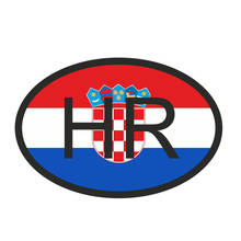 Fashion Car Sticker Croatia HR Flag Country Code Decorative Waterproof Cover Scratches Sunscreen Vinyl Decal 2024 - buy cheap