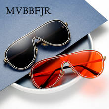 Mvbbfjr moda escudo masculino feminino óculos de sol sombra espelho metal armação vintage retro conectado óculos de sol uv400 óculos de proteção 2024 - compre barato
