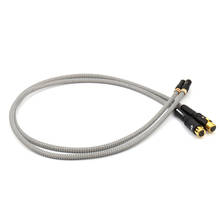Cable de Audio Chapado en plata A26, conector macho RCA a enchufe hembra balanceado XLR 2024 - compra barato