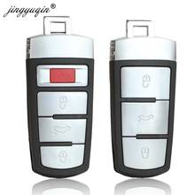 jingyuqin 10pcs/lot Auto Car Smart key Shell Card for VW Magotan Passat CC Keyless Entry Fob Case 3/4 Buttons 2024 - buy cheap
