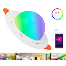 9w ufo rgb wifi inteligente led downlight app controlado interior sala de estar compatível com alexa & google casa 2024 - compre barato