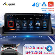 10,25 "Android 10 6G + 128G Автомобильный мультимедийный плеер для BMW E90 E91 E92 E93 мультимедийный плеер BT Wi-Fi с can-bus Carplay 2024 - купить недорого