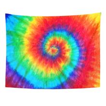 Colorful Rainbow Spiral Tie Dye Pattern Color Dyed Batik Tapestry Home Decor Wall Hanging for Living Room Bedroom Dorm 60x80 2024 - buy cheap