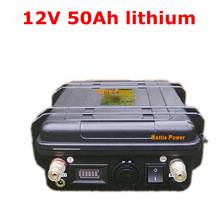 Waterproof 12v 50ah lithium ion battery 12v 50ah li ion batteria 18650 USB port for LED light backup power explore + 5A charger 2024 - buy cheap
