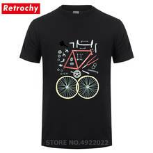 New Arrival MTB Enduro Biking T Shirt Bicycle Exploded View Tshirt Men Mountain Bike T-shirt Cool Jersey BMX Tops Adventurer Tee 2024 - buy cheap