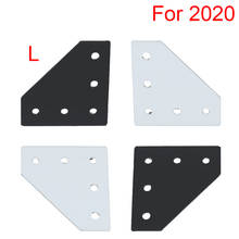 5 Holes 90 Degree 2020 3030 Series Joint Board Plate Corner Angle Bracket Connection for 20S 30S Aluminum Extrusion Profile 2024 - buy cheap
