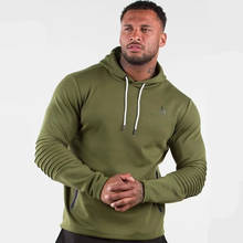 Army Green Casual Hoodies Men Cotton Sweatshirt Gyms Fitness Workout Pullover Spring Male Hooded Sportswear Tops Brand Clothing 2024 - buy cheap