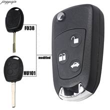 Jingyuqin Refit Remote Folding Flip Car Key Shell Case Replacement For Ford Focus KA Mondeo Uncut Blank Key Fob 3 Buttons 2024 - buy cheap