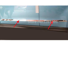 Faixa moldada para porta automotiva, 4 peças, aço inoxidável, para mitsubishi asx 2013 2014 2015 2024 - compre barato