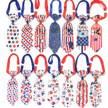 50pcs Independence Day 4th of July Dog Necktie Adjustable Dog Collar Necktie Bow Ties Dog Grooming Accessories Pet Supplies 2024 - buy cheap