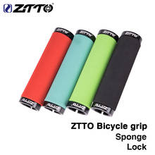 ZTTO bicycle handlebars mountain bike sponge handles riding color grips Shock-Proof Anti-Slip Lock Bicycle Accessories 2024 - buy cheap