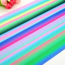 DHK 7/8'' 5yards gradient 21 color rainbow printed grosgrain ribbon headwear hair bow diy decoration OEM Wholesale 22mm E1144 2024 - buy cheap