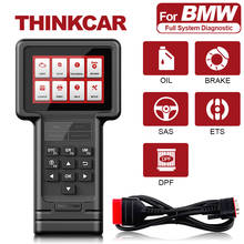 Полный системный считыватель кодов THINKCAR ThinkScan S02 OBD2 для BMW, сканер масла/тормоза/SAS/ETS/DPF, сброс EOBD, автомобильный диагностический инструмент 2024 - купить недорого