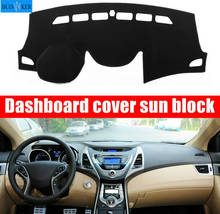 Car Styling Dashboard Cover Mat Pad Sun Shade Instrument Covers Carpet Accessories For Hyundai I35 Elantra Avante 2011 2012-2015 2024 - compre barato