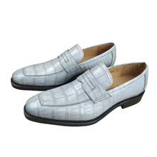 Yulonggongwu-zapatos de cocodrilo del Nilo para hombre, calzado formal de piel auténtica de cocodrilo 2024 - compra barato