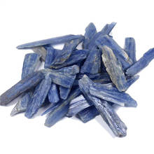 Pedras preciosas polidas de quartzo natural cianite, cristais azuis estilosos de cianite para cura, 100g 2024 - compre barato
