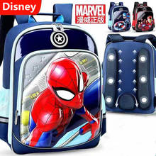 Disney-mochilas escolares de Marvel para niños, de hombro para estudiantes de primaria morral, grado 1-5, Spiderman, Iron Man, Caption America, regalos para niños 2024 - compra barato