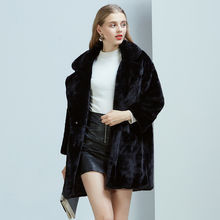 Casaco falso peludo inverno feminino 2020 longo imitação de pele de coelho casacos jaqueta feminina manteau femme kj205 2024 - compre barato