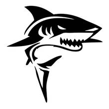 Car Stickers Decor Motorcycle Decals Shark Funny  Decorative Accessories Creative Sunscreen Waterproof PVC, 2024 - buy cheap