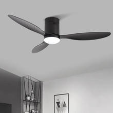 Ventilador de teto com luzes preto para sala de estar e sala de jantar 2024 - compre barato