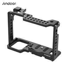 Andoer Camera Cage Video Accessories Full Frame Camera Case Bracket with Extension Thread Holes Cold Shoe Mount for Cameras 2024 - buy cheap